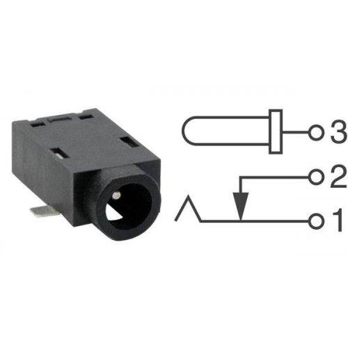 Κονέκτορας DC PCB 0.65mm PJ1-023 CUI Inc