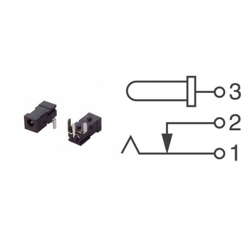 Κονέκτορας DC PCB 0.65mm PJ1-022 CUI Inc