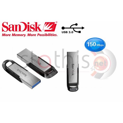USB flash drive ultra flair 3.0 SDCZ73-064G-G46 64GB ασημί SanDisk
