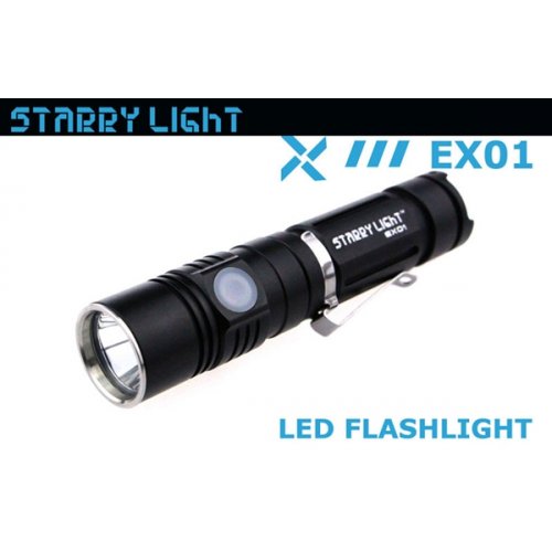 Φακός 1 x 18650  αδιάβροχος 800Lm EX01 Starrylight