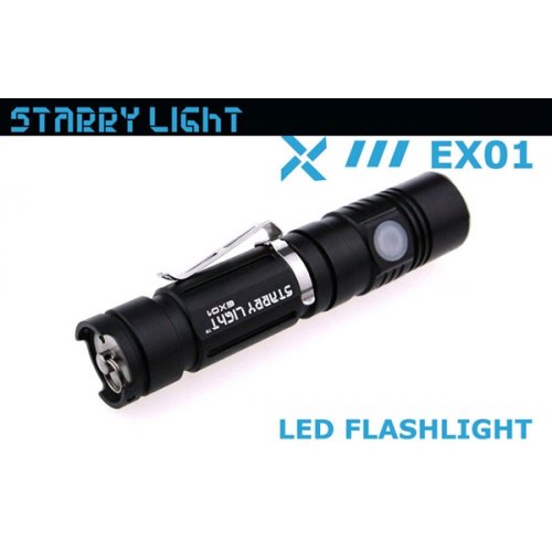 Φακός 1 x 18650  αδιάβροχος 800Lm EX01 Starrylight