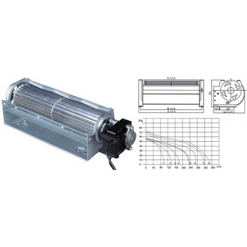 Ανεμιστήρας Ψυγείου Φτερωτός 230V AC 26/48W 360mm RQA61.360 TIDAR