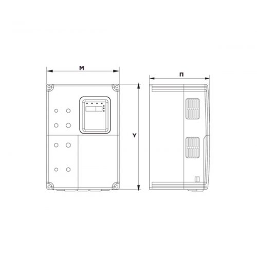 Inverter ισχύος ρυθμιστής στροφών 3Φ in 400V -> out 400V 4KW CHV180 INVT