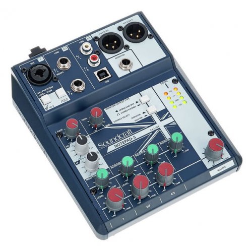 Μίκτης ήχου 5 καναλιών 1 mono/line 2 stereo NOTEPAD-5 Soundcraft