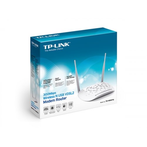 Modem router wireless N USB VDSL2 300Mbps TD-W9970 TP-LINK