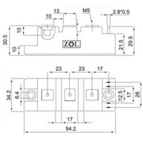 IC IGBT MODULE 75A/1200V ZG75HFL120C1S