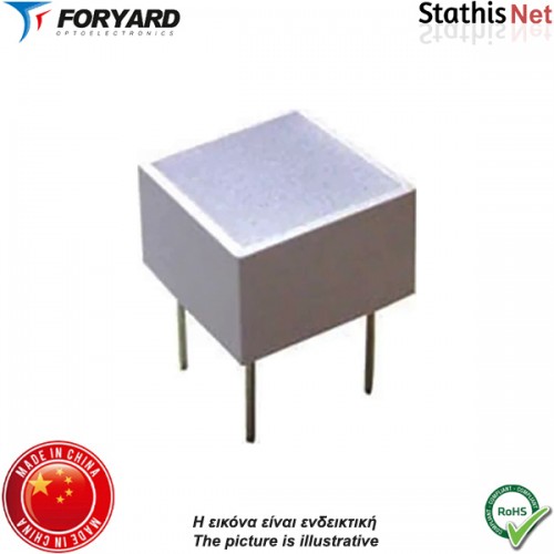 Display led light bar 10x10x6.8mm τετράγωνο μπλέ TPA-S10ZB-A Foryard
