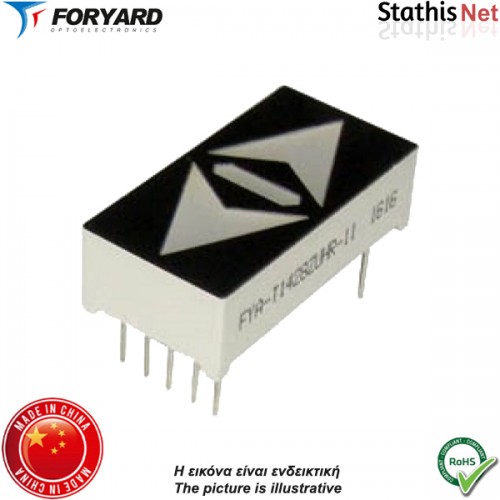 Display led τόξο 12V T1428-ZUHR-11 κόκκινο Foryard