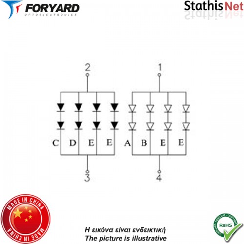 Display led τόξο 12V TPA-T051428ZB-11 μπλέ Foryard
