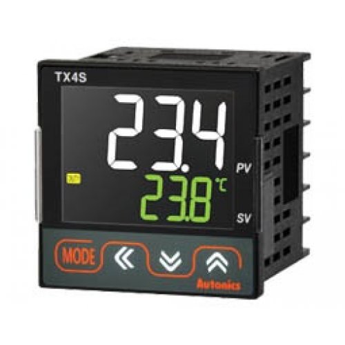 Ελεγκτής θερμοκρασίας ψηφιακός 48x48 LCD 100-240VAC 4-20mA RS485 TX4S-B4C Autonics