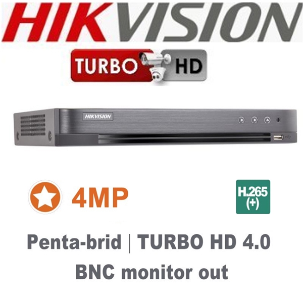 DVR 4 καναλιών Turbo-HD 4.0 4MP lite DS-7204HQHI-K1 Hikvision