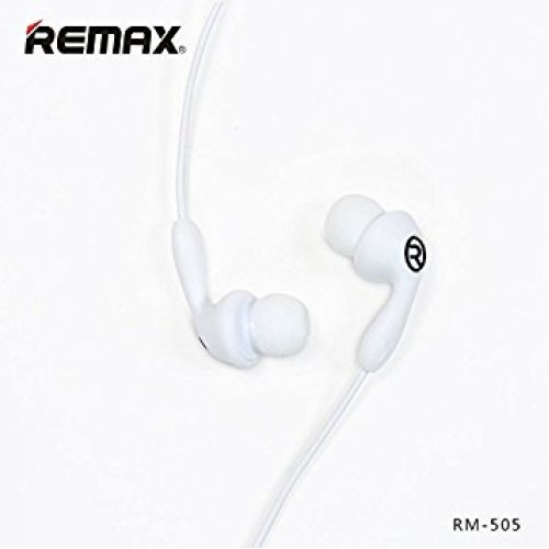 Ακουστικά Στερεοφωνικά Handsfree με Μικρόφωνο Λευκό RM-505 Remax