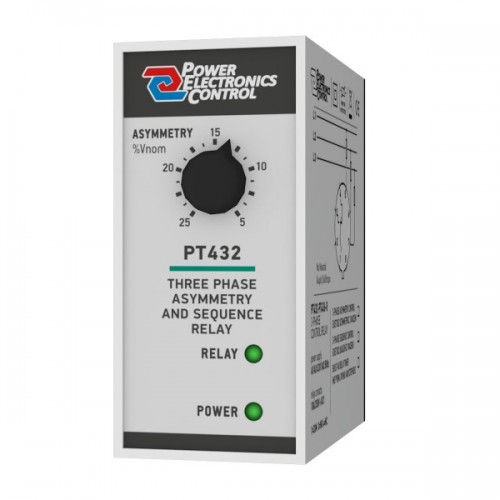 Επιτηρητής διαδοχής φάσης 400VAC τριφασικός PT432-8 Power Electronics Control