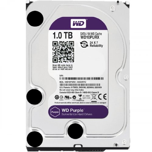 Σκληρός δίσκος 2TB SATA III Purple WD20PURX Western digital