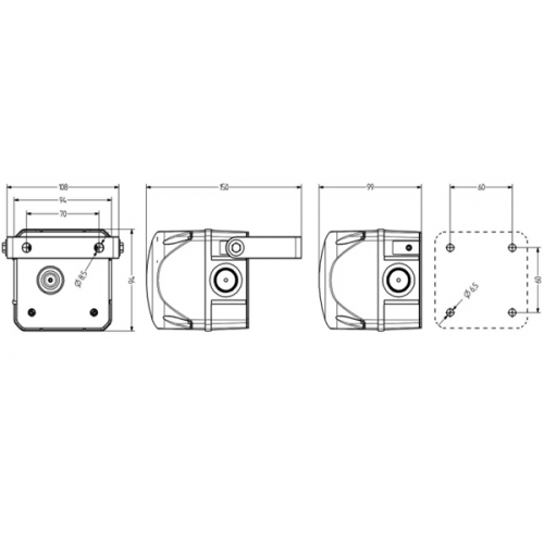 Φάρος μικρός FLASH LED 24V AC/DC 99x94mm πράσινος IP66 QDS Auer Signal