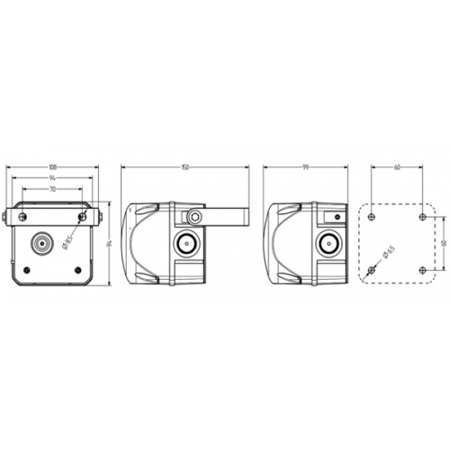 Φάρος μικρός FLASH LED 230V AC 99x94mm πορτοκαλί IP66 QDS Auer Signal