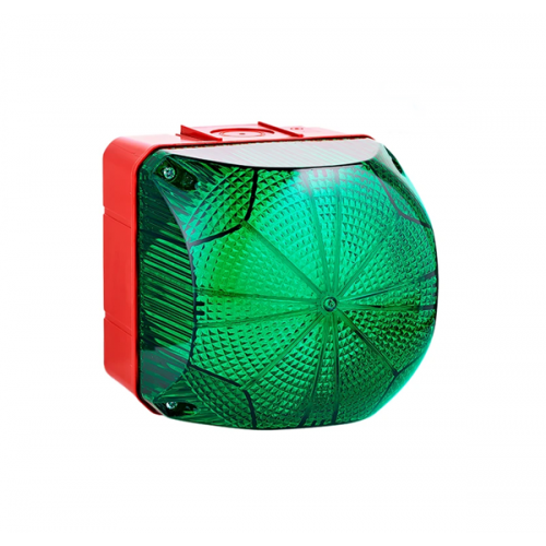 Φάρος μικρός FLASH LED 230V AC 99x94mm πράσινος IP66 QDS Auer Signal