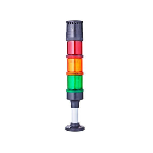 Φάρος πύργος LED Φ60 230V AC με buzzer 220mm κόκκινος/πράσινος/πορτοκαλί IP66 Q81 Auer Signal
