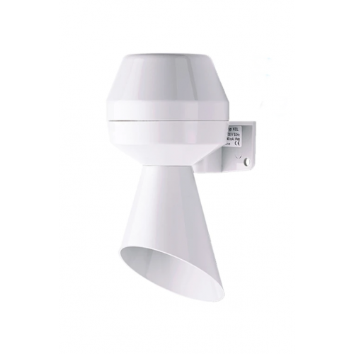 Κόρνα-σειρήνα mini με συνεχόμενο ήχο 230V AC 88dB 75x152mm λευκή IP43 KLH Auer Signal