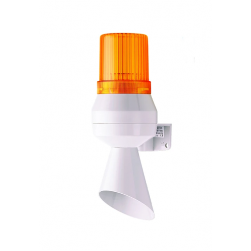 Φάρος με σειρήνα-κόρνα mini 24V DC 213x75mm 92dB πορτοκαλί IP43 KLL Auer Signal
