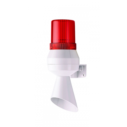 Φάρος με σειρήνα-κόρνα mini 24V DC 213x75mm 92dB κόκκινος IP43 KLL Auer Signal