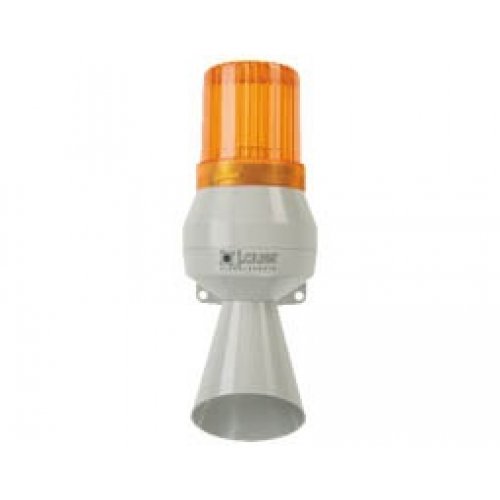 Φάρος σταθερός LED με σειρήνα-κόρνα 230VAC πορτοκαλί 88dB 50Hz AUER