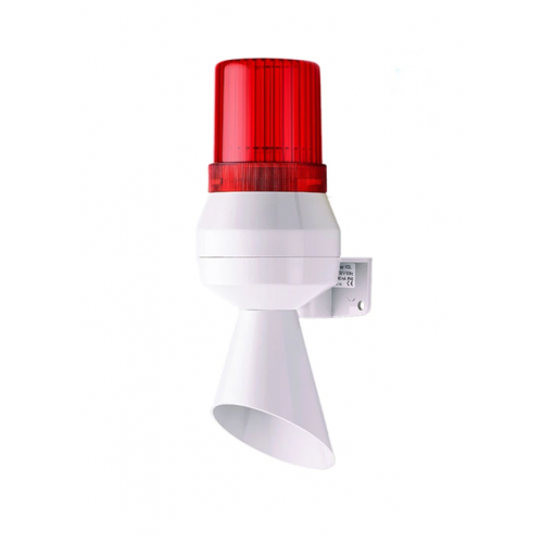 Φάρος με σειρήνα-κόρνα mini 230V AC 213x75mm 88dB κόκκινος IP43 KLL Auer Signal