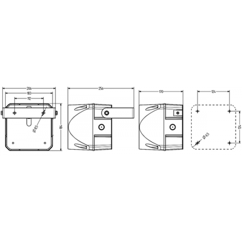 Σειρήνα μεγάλη 63 τόνων ρυθμιζόμενη 24-48V AC/DC 120dB 183x170mm κόκκινη IK09 IP65 ASL Auer Signal