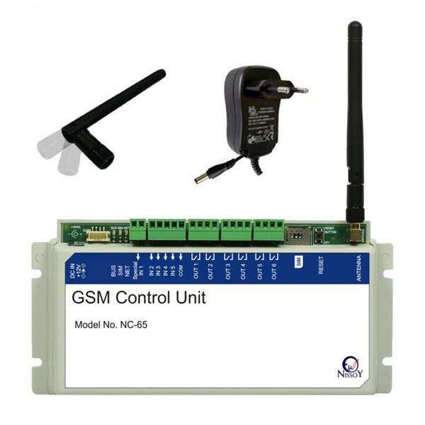 Ελεγκτής τηλεχειριζόμενος GSM 4 εισόδων 6 εξόδων NC-65 NissoY