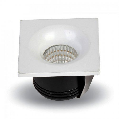 Led downlight 3W 240V 120° day light 6400K τετράγωνο 5110 VT-1123 V-TAC