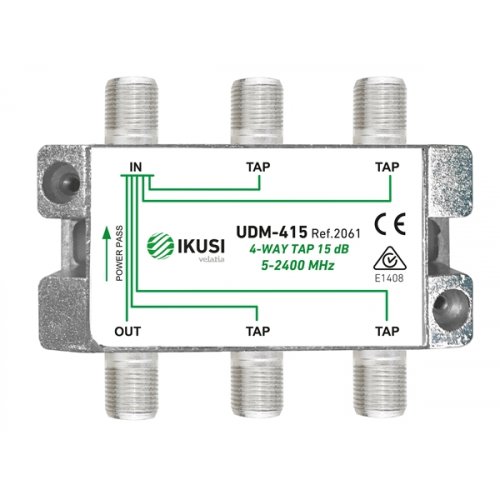 Διακλαδωτής TAP-OFF ->4 εξόδων UDM-410 IKUSI