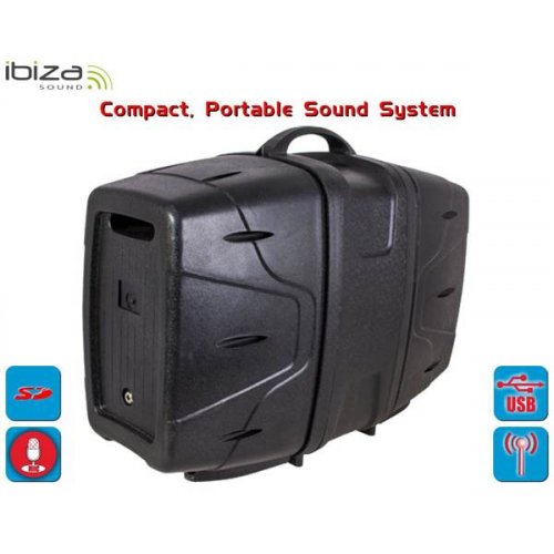 Φορητό ηχοσύστημα συμπαγές 8"/20cm 150W COMBO208-VHF Ibiza Sound