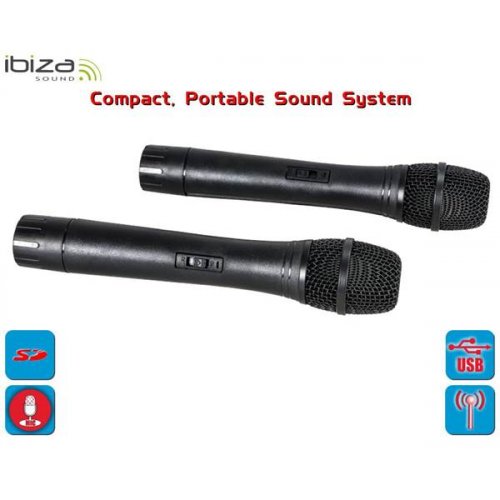 Φορητό ηχοσύστημα συμπαγές 8"/20cm 150W COMBO208-VHF Ibiza Sound