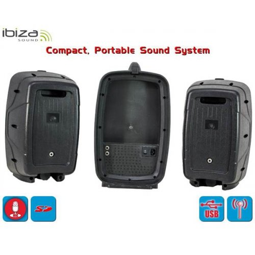 Φορητό ηχοσύστημα συμπαγές 8"/20cm 150W COMBO208-VHF Ibiza Sound