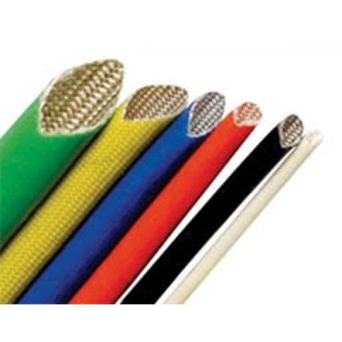 Μακαρόνι 6mm υαλονημάτων σιλικόνης PVC-GB 3000v κίτρινο FAV