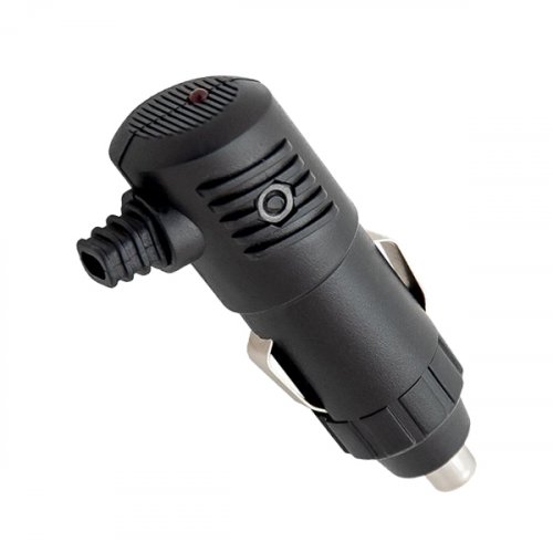 Κονέκτορας αναπτήρα αυτοκινήτου αρσενικός με ασφάλεια και LED