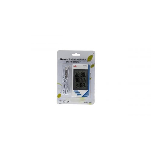 Θερμόμετρο - υγρόμετρο ψηφιακό με αισθητήρα και ημερολόγιο - ξυπνητήρι KT-906