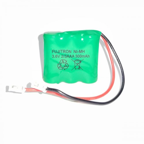 Μπαταρία pack 3 pcs x 2/3 AAA 3.6V 300mAh Ni-Mh με universal plug Code S Fujitron