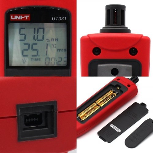 Υγρόμετρο-θερμόμετρο ψηφιακό UT-331 UNI-Trend