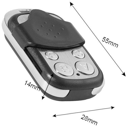 Τηλεχειριστήριο 4 εντολών γκαραζόπορτας 433,92 ΜHz YT-1026 Invictus