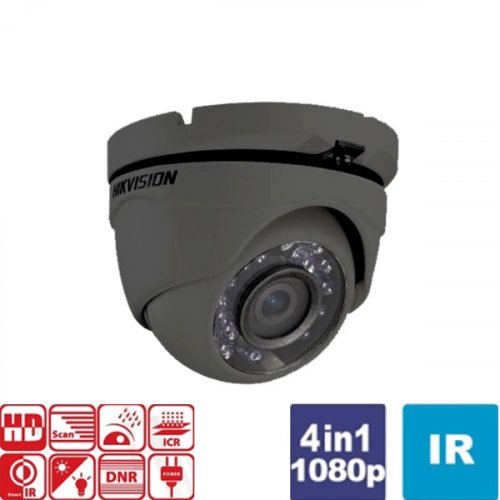 Κάμερα Dome IR 2.8 mm Turbo-HD 1080p Γκρί DS-2CE56D0T-IRMF Hikvision