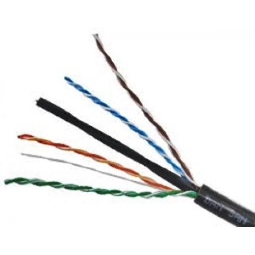 Καλώδιο δικτύου UTP CAT6a μονόκλωνο 23AWG 305m (PVC+PE)  μαύρο Dahsan