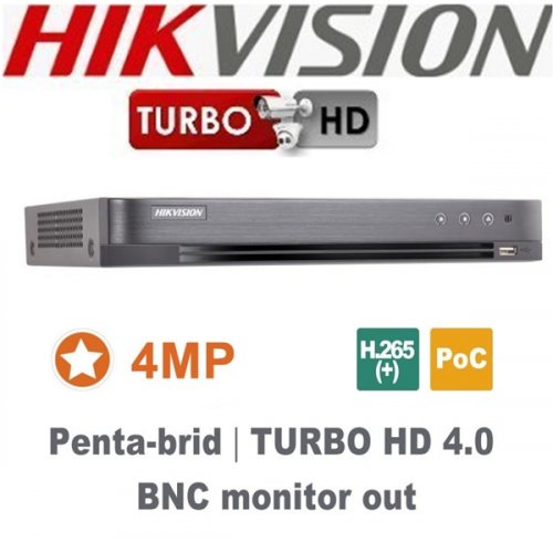 DVR 4 καναλιών Turbo-HD 4.0 4MP DS-7204HQHI-K1/P Hikvision