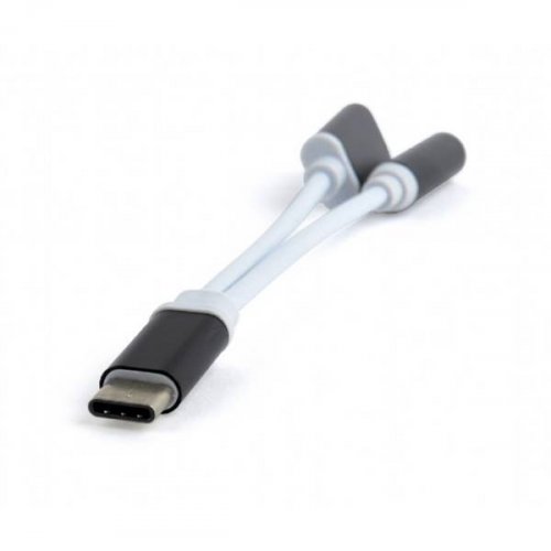 Καλώδιο φόρτισης USB 3.1 Type C -> stereo 3.5mm + Type C 3.5mm θηλυκό για Smartphones 15cm Cablexpert