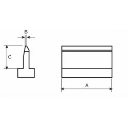 Μύτη κολλητηριού 16.8x0,6x7,1mm SMT02 54450299 Weller