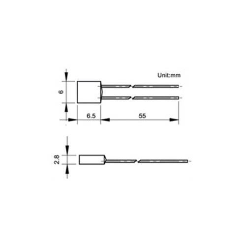 Ασφάλεια θερμική 250V 2A 105°C RH01-105 HOL