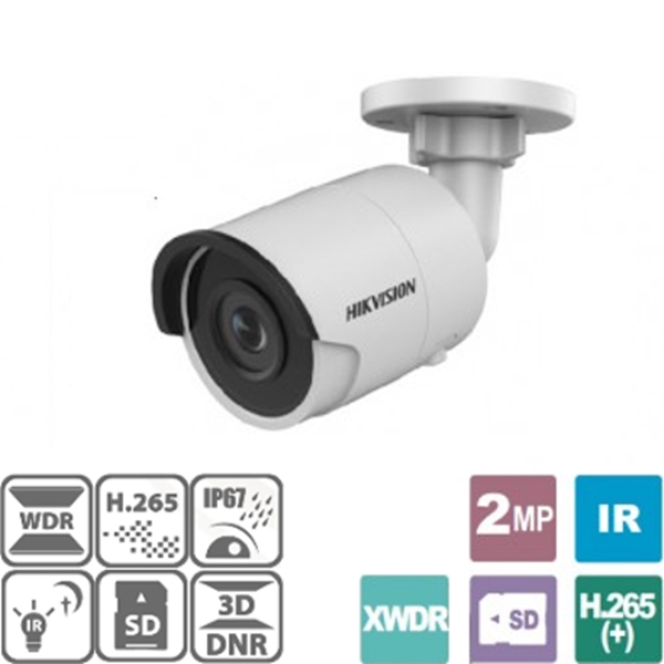Κάμερα Bullet 2.8mm IP IP67 2MP DS-2CD2023G0-I Hikvision