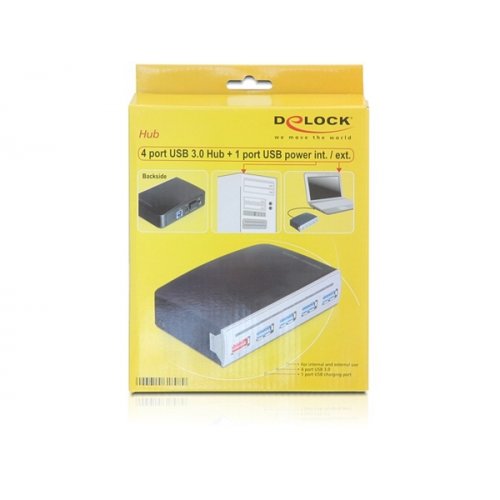 Hub USB 3.0 4ports + 1 ports charger 61898 Delock