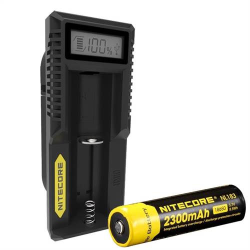 Φορτιστής μπαταριών για 1 x18650 Li-ion UM10 Nitecore