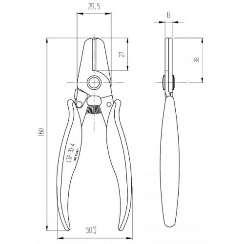 Κόφτης δεματικών 160mm CSP30-4 Ιταλίας Piergiacomi